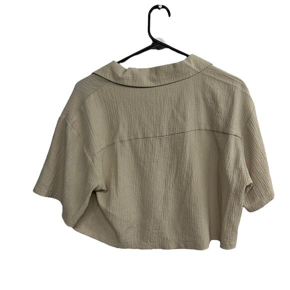 Minimalist‎ Neutral Textured Top Kirious Los Angeles Chic Size M - Picture 4 of 6